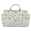 GUCCI Hand Bag Canvas Light Blue Auth ka3365-2