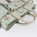 GUCCI Hand Bag Canvas Light Blue Auth ka3365-6