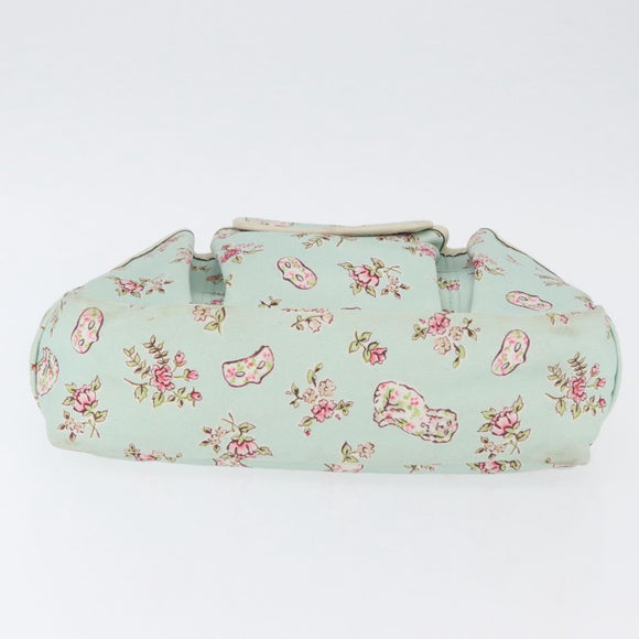 GUCCI Hand Bag Canvas Light Blue Auth ka3365