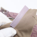 FENDI Zucchino Canvas Mamma Baguette Shoulder Bag Pink Silver Auth ka3366V-11