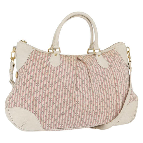 LOUIS VUITTON Mini Lin Marina GM Bag Croisette 2way Pink M95493 LV Auth ka3367A