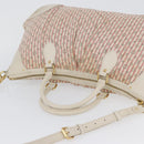LOUIS VUITTON Mini Lin Marina GM Bag Croisette 2way Pink M95493 LV Auth ka3367A-6