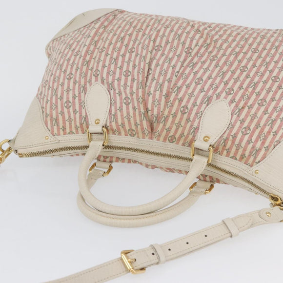LOUIS VUITTON Mini Lin Marina GM Bag Croisette 2way Pink M95493 LV Auth ka3367A
