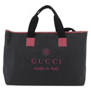 GUCCI Tote Bag PVC Black 162785 Auth ka3368-13