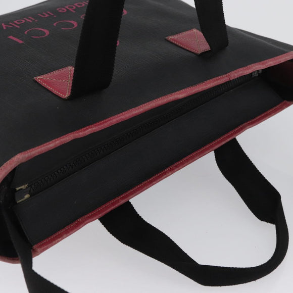 GUCCI Tote Bag PVC Black 162785 Auth ka3368