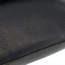 GUCCI Bamboo Hand Bag Leather 2way Black Silver 392013 Auth ka3371-10