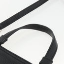 GUCCI Bamboo Hand Bag Leather 2way Black Silver 392013 Auth ka3371-14