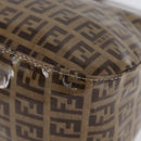 FENDI Zucchino Canvas Mamma Baguette Shoulder Bag Beige Gold Auth ka3373V-17