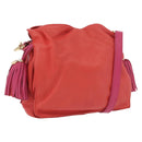 LOEWE Anagram Purse Shoulder Bag Leather Orange Gold Auth ka3378A-1