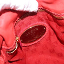 LOEWE Anagram Purse Shoulder Bag Leather Orange Gold Auth ka3378A-11