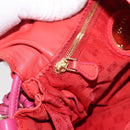 LOEWE Anagram Purse Shoulder Bag Leather Orange Gold Auth ka3378A-21