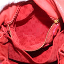 LOEWE Anagram Purse Shoulder Bag Leather Orange Gold Auth ka3378A-22