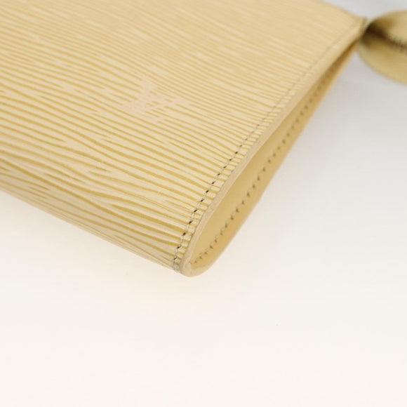 LOUIS VUITTON Epi Pochette Accessoires Pouch Vanilla M5294A LV Auth ka3379A