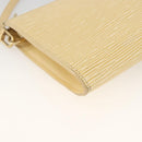 LOUIS VUITTON Epi Pochette Accessoires Pouch Vanilla M5294A LV Auth ka3379A-14