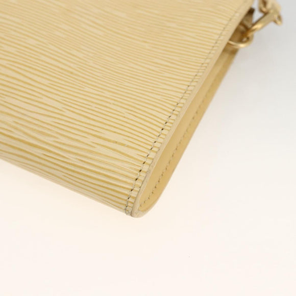 LOUIS VUITTON Epi Pochette Accessoires Pouch Vanilla M5294A LV Auth ka3379A