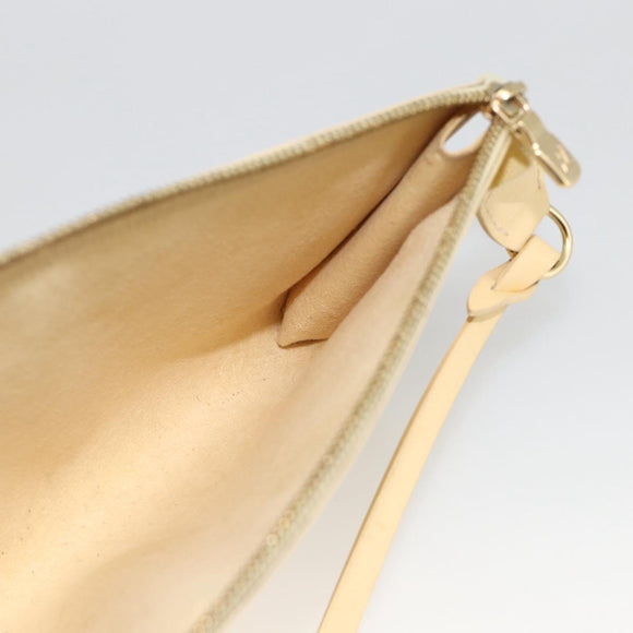 LOUIS VUITTON Epi Pochette Accessoires Pouch Vanilla M5294A LV Auth ka3379A