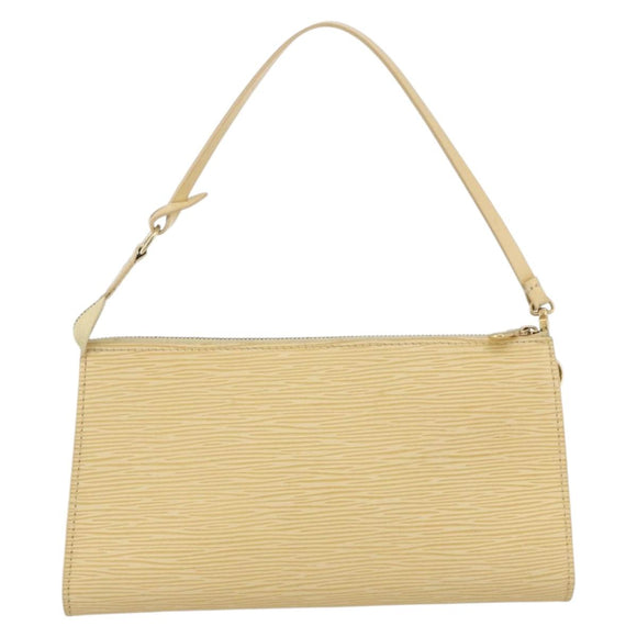 LOUIS VUITTON Epi Pochette Accessoires Pouch Vanilla M5294A LV Auth ka3379A