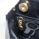 Salvatore Ferragamo Vala Ribbon Hand Bag Leather 2way Black Gold Auth ka3380-21