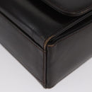 Salvatore Ferragamo Gancini Shoulder Bag Leather Brown Gold Auth ka3381-15
