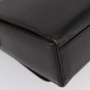 Salvatore Ferragamo Gancini Shoulder Bag Leather Brown Gold Auth ka3381-16