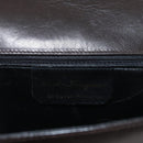 Salvatore Ferragamo Gancini Shoulder Bag Leather Brown Gold Auth ka3381-12