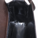 Salvatore Ferragamo Gancini Shoulder Bag Leather Brown Gold Auth ka3381-21
