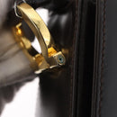 Salvatore Ferragamo Gancini Shoulder Bag Leather Brown Gold Auth ka3381-9