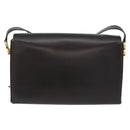 Salvatore Ferragamo Gancini Shoulder Bag Leather Brown Gold Auth ka3381-2