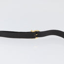Salvatore Ferragamo Gancini Shoulder Bag Leather Brown Gold Auth ka3381-14