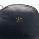 CELINE C Sulky Shoulder Bag Canvas Navy Gold Auth ka3383-15