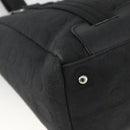 Salvatore Ferragamo Gancini Tote Bag Canvas Black Silver Auth ka3385-16
