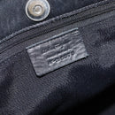 Salvatore Ferragamo Gancini Tote Bag Canvas Black Silver Auth ka3385-12
