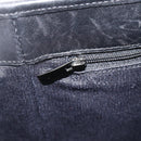 Salvatore Ferragamo Gancini Tote Bag Canvas Black Silver Auth ka3385-19