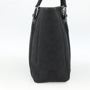 Salvatore Ferragamo Gancini Tote Bag Canvas Black Silver Auth ka3385-3