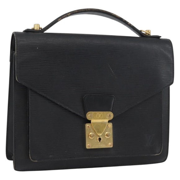 LOUIS VUITTON Epi Monceau 28 Hand Bag Black M52122 LV Auth ka3386