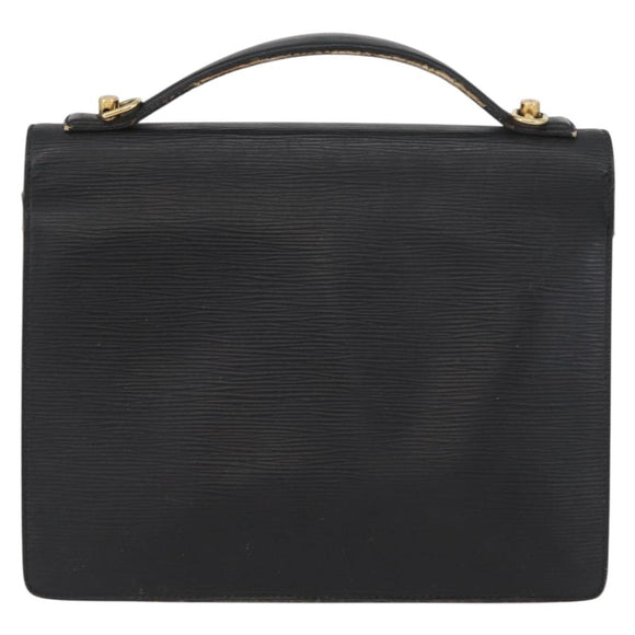 LOUIS VUITTON Epi Monceau 28 Hand Bag Black M52122 LV Auth ka3386