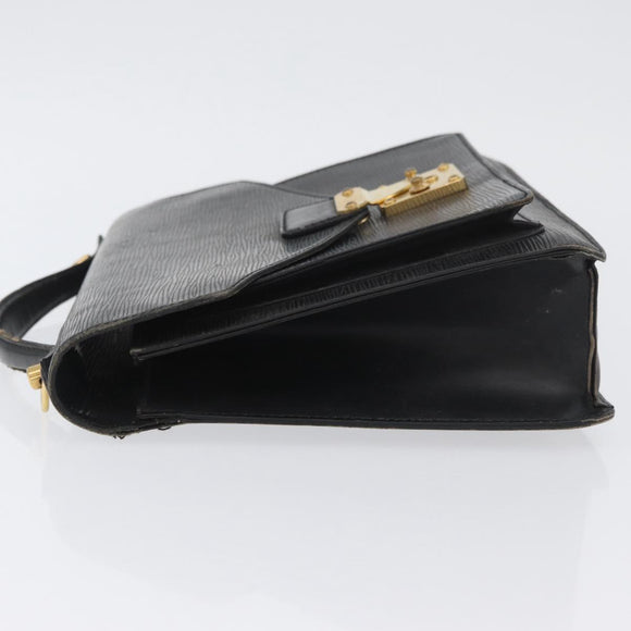 LOUIS VUITTON Epi Monceau 28 Hand Bag Black M52122 LV Auth ka3386