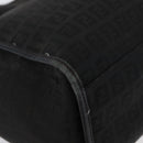 FENDI Zucchino Canvas Tote Bag Black Gold Auth ka3387-9