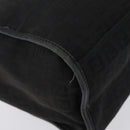 FENDI Zucchino Canvas Tote Bag Black Gold Auth ka3387-15