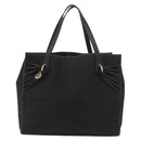 FENDI Zucchino Canvas Tote Bag Black Gold Auth ka3387-13
