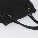 FENDI Zucchino Canvas Tote Bag Black Gold Auth ka3387-6