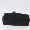 FENDI Zucchino Canvas Tote Bag Black Gold Auth ka3387-5
