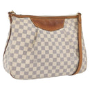 LOUIS VUITTON Damier Azur Siracusa MM Shoulder Bag N41112 LV Auth ka3391-1