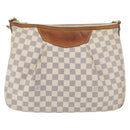 LOUIS VUITTON Damier Azur Siracusa MM Shoulder Bag N41112 LV Auth ka3391-13