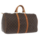 LOUIS VUITTON Monogram Keepall 50 Boston Bag M41426 LV Auth ka3393-1
