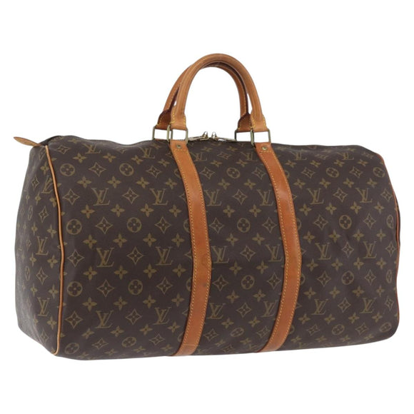 LOUIS VUITTON Monogram Keepall 50 Boston Bag M41426 LV Auth ka3393