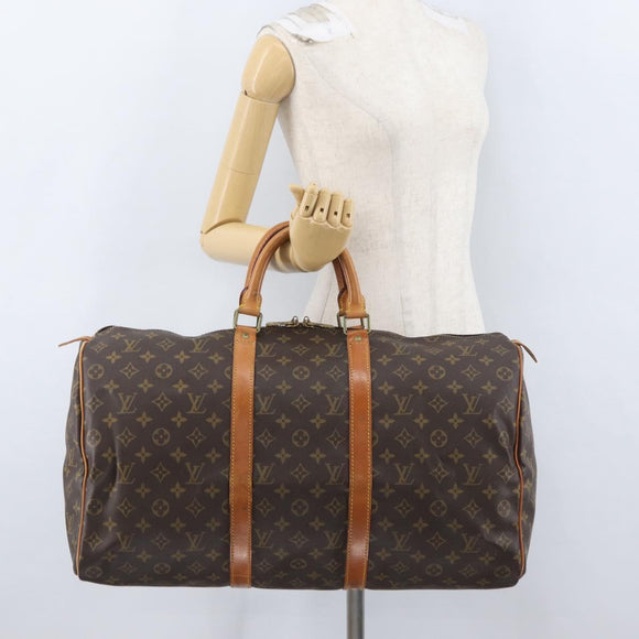 LOUIS VUITTON Monogram Keepall 50 Boston Bag M41426 LV Auth ka3393
