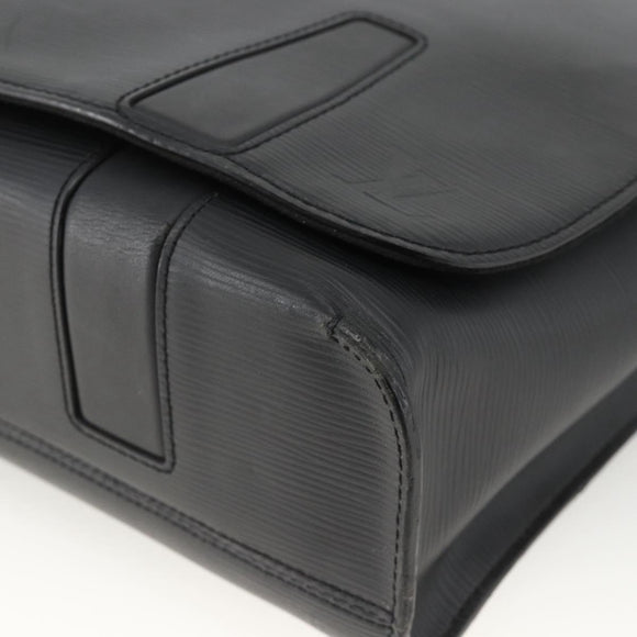 LOUIS VUITTON Epi Harrington Messenger MM Shoulder Bag Black M53409 Auth ka3397