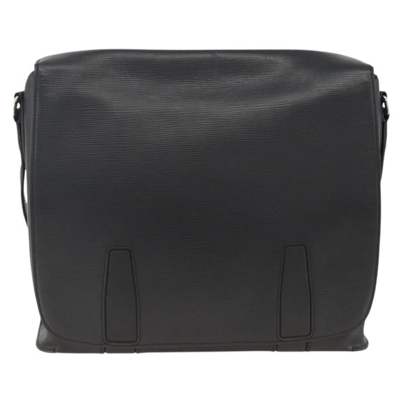 LOUIS VUITTON Epi Harrington Messenger MM Shoulder Bag Black M53409 Auth ka3397