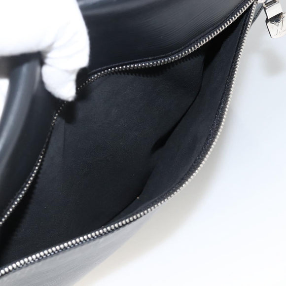 LOUIS VUITTON Epi Harrington Messenger MM Shoulder Bag Black M53409 Auth ka3397